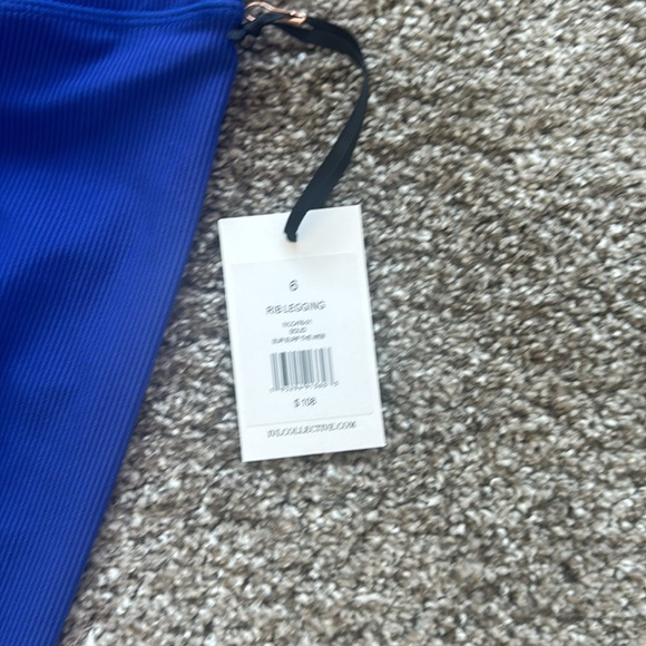 Ivl ribbed royal blue leggings - Picture 2 of 3